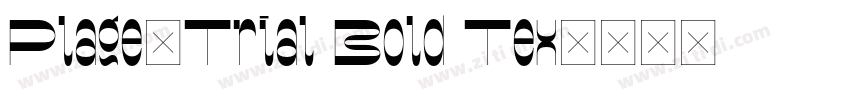 Plage_Trial Bold Tex字体转换
